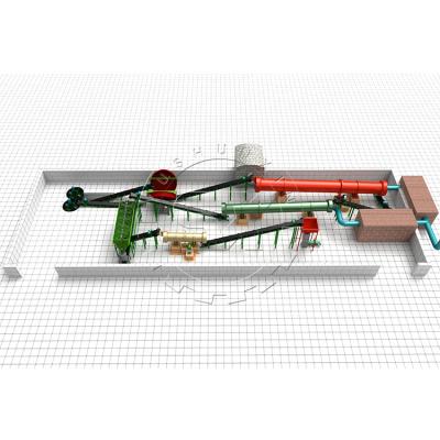 China Meststoffenproductie die voor organische meststof tot machine maken organische meststoffen korrelende machine Te koop