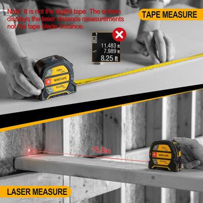 China <p>131ft Digital Laser Tape Home Depot Digital Tape Measure mit Seitenlaser Autolock Regelmäßiges Tape Measure</p> zu verkaufen