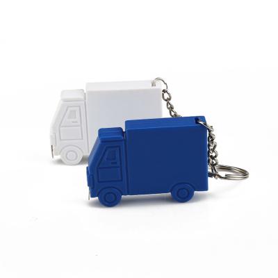 China Wintape plástico coche mini camión forma 1 metro cinta de acero medida retráctil KeyChain cinta de medida metro cinta de llave en venta