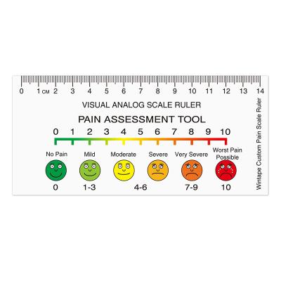 China Wintape Customized Visual Analog Scale Ruler Pain Assessment Scale Tool Verbal Rating Scale Wong-Baker Tape In Hospital for sale