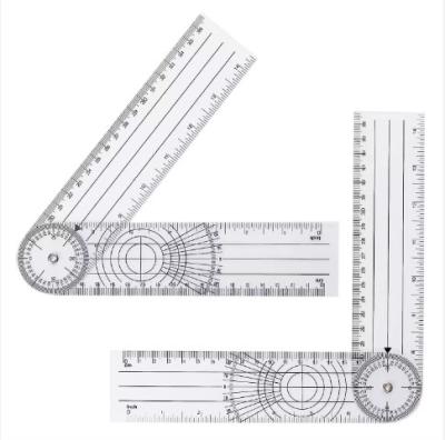 China Wintape Multifunction Goniometer Plastic Goniometer Clear Quick Angle Protractor for students Works for sale