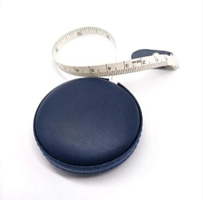 China Promotional Leather New Launched Portable Leather Measuring Tape 60-Inch150cm Tape Measure for sale