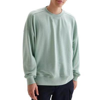 China Durable Classic Pullover Sweatshirt Custom Crewneck With Ribbing Edge And Neck Mens High Quality Tops for sale