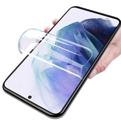 China Anti-scratch For Samsung Galaxy S22 Ultra Flexible Full Cover 3D High Quality Hydrogel Film TPU Screen Protector Custom Made for sale