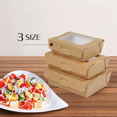 China Recyclable Luxury Hot Dog Food Grade Lunch Box Kraft Paper Food Packaging Boxes for sale