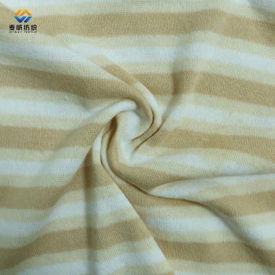 China Garment [Myway] Wholesale Customize Hot Sale Polyester Knit Cloth CVC Cotton Fleece Fabric For Garment Towel for sale