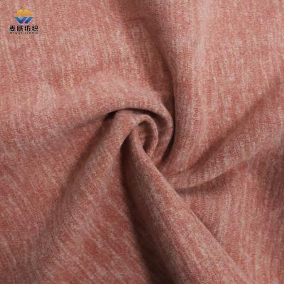 China [Myway] Soft Hot Selling Fashion Polyester Spandex New Fake Dralon Knit Velvet Fabric For Hot Use for sale