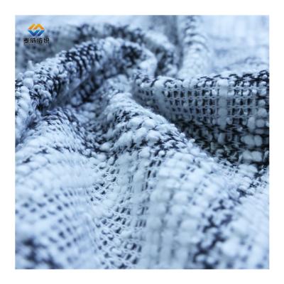 China Hot sale fashion manufacturer supply cotton polyester check fabricknit jacquard fabric soft [Myway] for dress apparel for sale