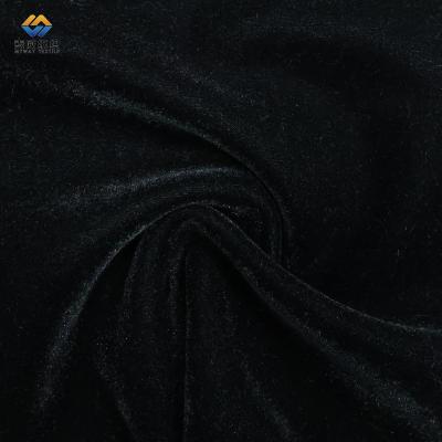 China Soft [Myway] Factory Store Custom Polyester Spandex Velvet Coral Fabric Bonded Knitted Fabric For Winter Garment for sale