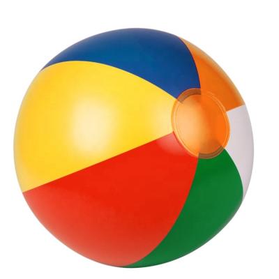 China Inflatable Toy High demand products custom PVC kids colorful water toy 30cm inflatable beach ball for promotion for sale