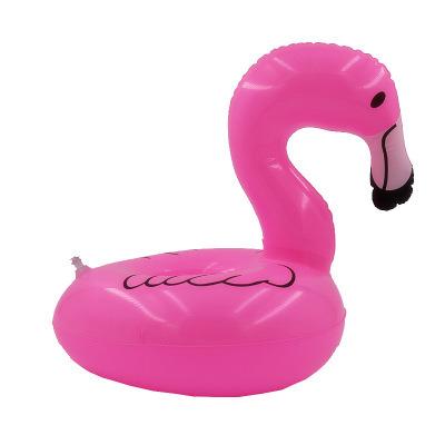 China Durable Custom Beach Floating Flamingo Can Inflatable Cup Holder Pool Drink Holder For Promotion for sale