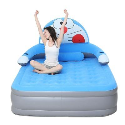 China PVC Wholesaler Intex Folding Classic Fluffy Air Mattress Foldable Air Mattress Home Bedroom Air Bed Mattress for sale