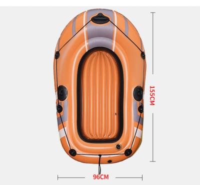 China Durable Two Person PVC Rowing Boat Inflatable Self Inflating PVC Inflatable Raft Fishing Boat For Sale for sale