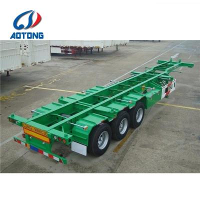 China Eixo 13 Ton Fuwa 2/3 Eixos Deslizante Extensível Container Esqueleto Chassis Semi-Relógio à venda