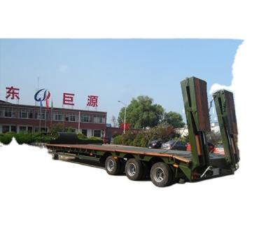 China 2 Axles 3 Axle 4 Axle Heavy Duty Hydraulic Low Loader Semi Trailer for Heavy Loads for sale