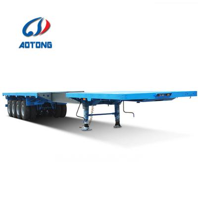 China 35tons 3 Axles Shipping Container Trailer with Max Payload 50000kgs and Materials for sale