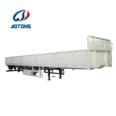 China 3-4 Achs-Lowbed-Anhänger für 40 Tonnen Seitenwand-Semi-Anhänger Sand-Stein-Schüttguttransport zu verkaufen