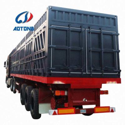 China Manufacture 3 Axles Container Van Truck Trailers Cargo Carrier Dry Van Semi Trailer for sale