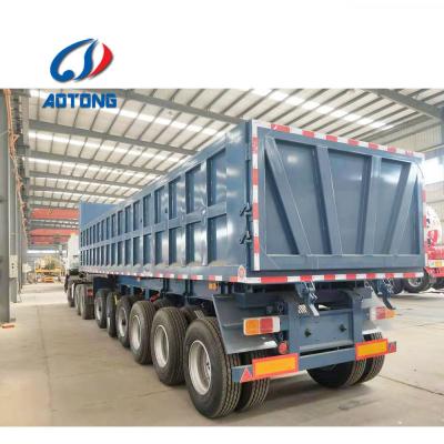 China 20ft 40ft 6 Axle Tipper Trailer 100 Ton Dump Truck Dumper Truck Dimensions Max Payload for sale