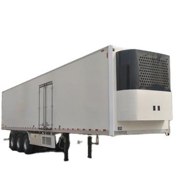 China Aotong 30-40 toneladas de frutas y verduras frescas refrigerador Van Semi remolque para el transporte en venta