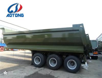 China 100 Tons Double Axles U Shaped End Rear Tipper Dumper Semi Truck Trailer for in Market for sale