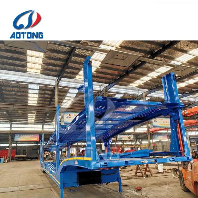 China Hot 2 Axle Double Deck Car Carrier Semi Trailer Car Trailer Hauler with JOST King Pin for sale