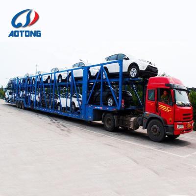 China Transport von Metallfahrzeugen 2 Achs-Fahrzeugträger für den Transport von Halblastwagen zu verkaufen