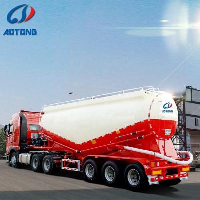 China Second Hand 50ton 3 Axle Cement Bulker Trailer for Bulk Powder Tank Semi Trailers for sale