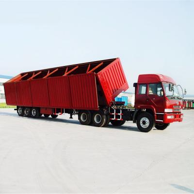 China Landegerät Standard 28 Tonnen Schwerlast 120 Tonnen Dump Trailer für den Transport von Sand oder Stein zu verkaufen