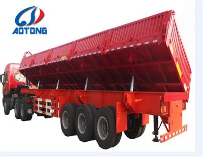 China 10 Leaf Spring Dump Semi-Trailer für 50CBM / 60 TONS Kohle Transport und Tipping zu verkaufen