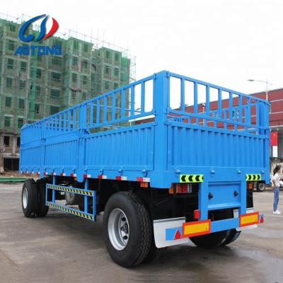 Cina 90 /50 King pin Full farm sideboard trailer 2 assi 3 assi Fence Goods Trailer in vendita