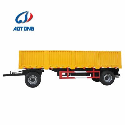 China 20-30Tons Small Side Wall Trailer with Draw Bar and Weather-Resistant Steel Construction for sale