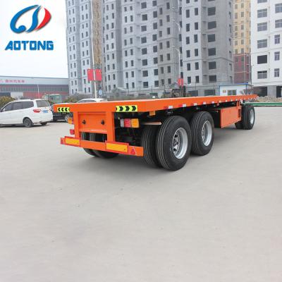 China Laad 2 T 3 T Triaxel laagbed laagbelader Transporttractor Landbouwtrailer voor landbouw Te koop