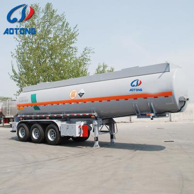 China 3 Axle 48000 Liters Aluminum Alloy Fuel Tanker Semi Trailer for Fuel Transportation for sale