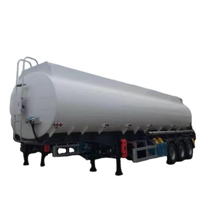 China 42 000L Aluminium-Öltanker-Anhänger mit 4-Zoll-Gasloch-Abdeckung und Dual Line Bremssystem zu verkaufen