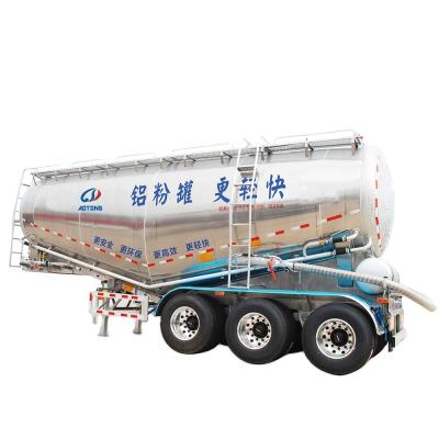 Chine 30 t-50 t Max Payload Tanker en alliage d'aluminium Semi-remorque pour le transport de ciment en vrac à vendre