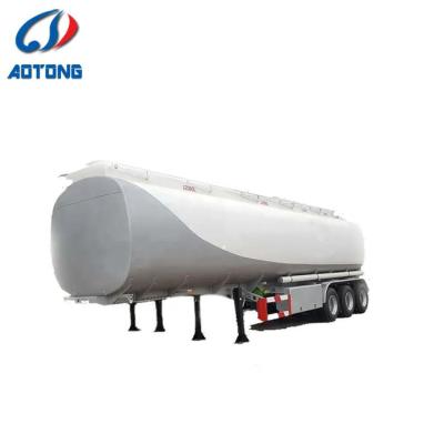 China 3 axle fuel tank trailer/50000 liters gasoline transport tank trailer/Kingpin 2