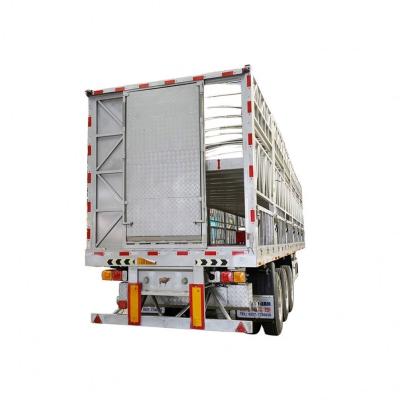 China 3 Axles Fencing Livestock Horse Carriage Semi Trailer in Liangshan With High Capacity for sale