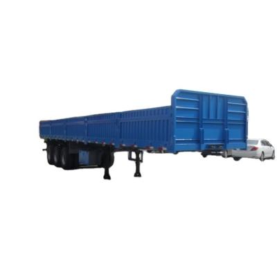 China Open Fence Truck Cargo Carrier Semi Trailer with Side Wall and Axle BPW Optional for sale