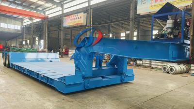 中国 3 軸 ローボーイ トラクター トレーラー 60000KG 販売のため