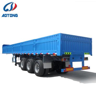 China 50#/90# Exchangeable Tractor Pin Steel Fence Cargo Semi Trailer With FUWA/BPW Axles à venda