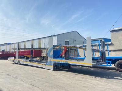 China Customized Dimension Car Carrier Semi Trailer with 28T Two Speed Landing leg for sale