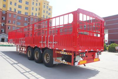 China Transport bulk graan hek half-aanhangwagen met lucht / mechanische ophanging Te koop