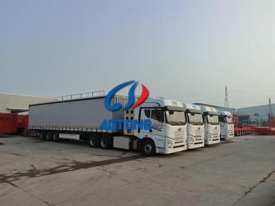 China 40ft Mehrzweck Vorhang Seiten-Lkw Anhänger Allgemeine Fracht-Transport Anhänger zu verkaufen