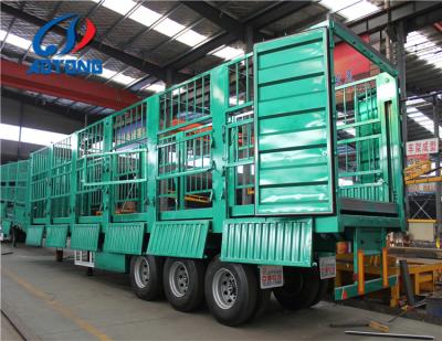 中国 Double Deck Livestock Transport Fence Stake Truck Trailer Utility Use Cargo Semi Trailers 販売のため