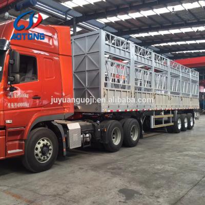 China Transport Vegetables Livestock Storage Grid Semi Trailer Stake Fence Cargo Truck Trailers zu verkaufen