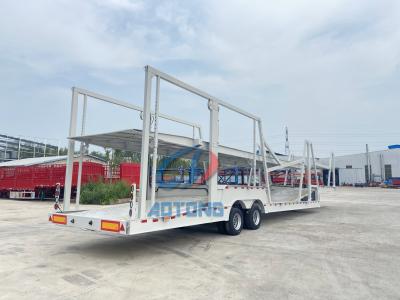 China Hydraulic Deck Car Carrier Semi Trailers Vehicle Transport Truck Trailer zu verkaufen