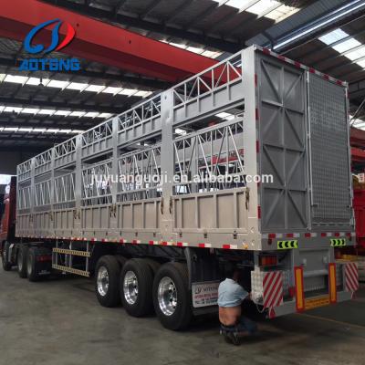 China Dropside Cargo Transport Semi Trailers Fence Semi Truck Trailer Animal Carrier Trailers en venta