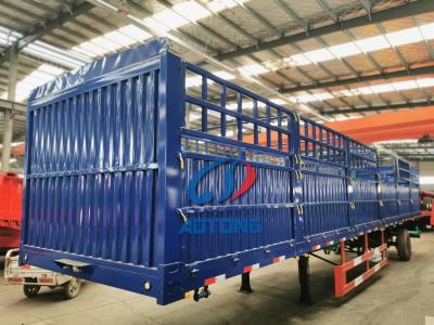 China Fence Semi Truck Trailer Cargo Carrier Trailers Livestock Poultry Transport Semi Trailer for sale