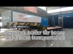 lowboy truck trailer